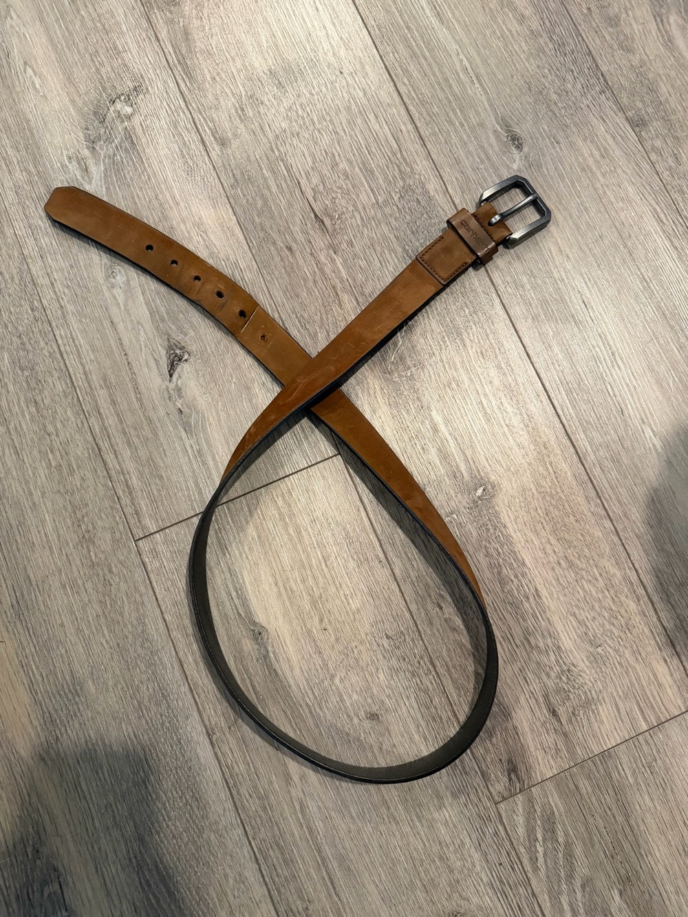 Carhartt Two-Tone Leather Belt - Brown and Black